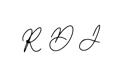 The best way (Bearetta-2O07w) to make a short signature is to pick only two or three words in your name. The name R D J include a total of six letters. For converting this name. R D J signature style 12 images and pictures png