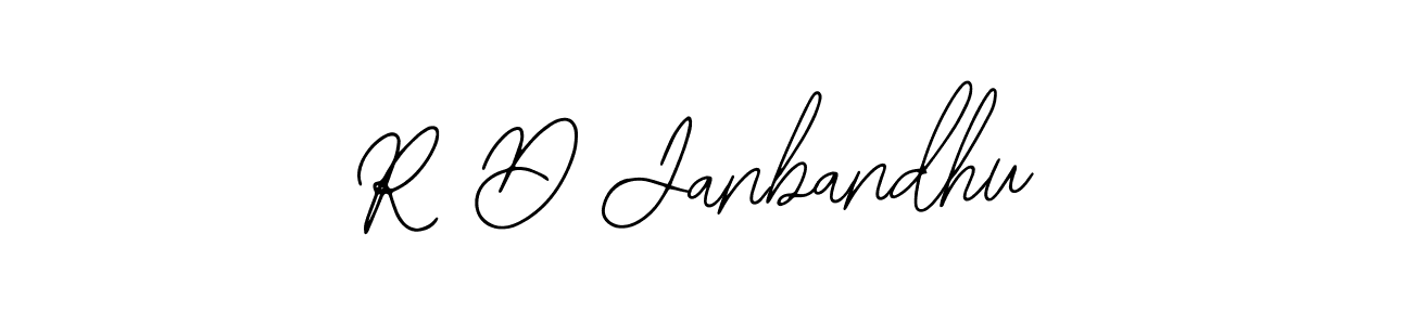 Also You can easily find your signature by using the search form. We will create R D Janbandhu name handwritten signature images for you free of cost using Bearetta-2O07w sign style. R D Janbandhu signature style 12 images and pictures png