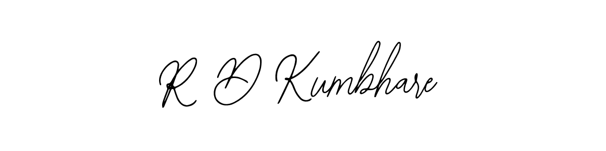 Design your own signature with our free online signature maker. With this signature software, you can create a handwritten (Bearetta-2O07w) signature for name R D Kumbhare. R D Kumbhare signature style 12 images and pictures png