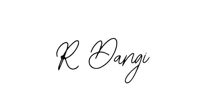 You should practise on your own different ways (Bearetta-2O07w) to write your name (R Dangi) in signature. don't let someone else do it for you. R Dangi signature style 12 images and pictures png