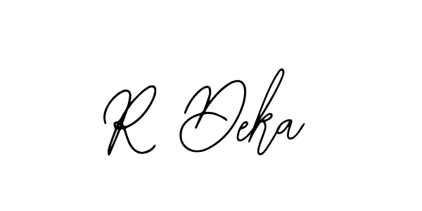 Create a beautiful signature design for name R Deka. With this signature (Bearetta-2O07w) fonts, you can make a handwritten signature for free. R Deka signature style 12 images and pictures png