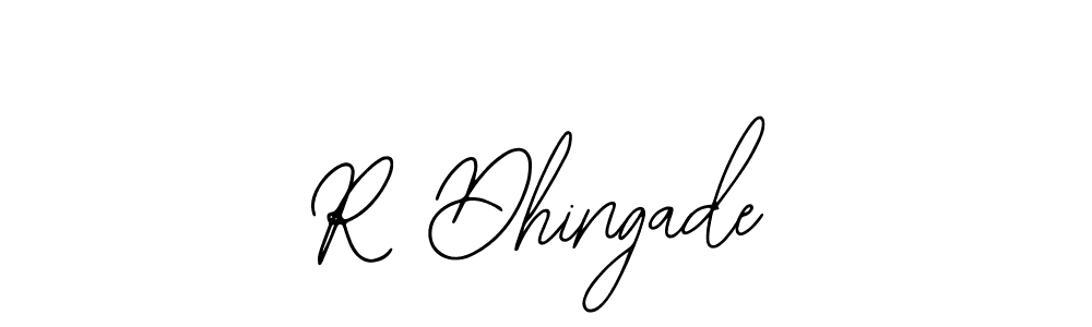 You can use this online signature creator to create a handwritten signature for the name R Dhingade. This is the best online autograph maker. R Dhingade signature style 12 images and pictures png