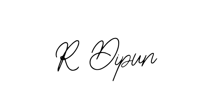 How to make R Dipun name signature. Use Bearetta-2O07w style for creating short signs online. This is the latest handwritten sign. R Dipun signature style 12 images and pictures png