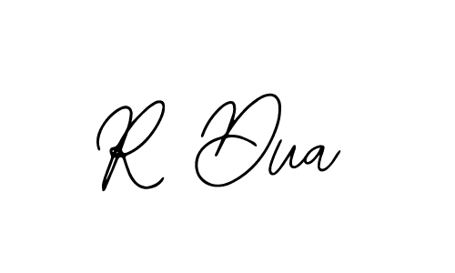 You should practise on your own different ways (Bearetta-2O07w) to write your name (R Dua) in signature. don't let someone else do it for you. R Dua signature style 12 images and pictures png