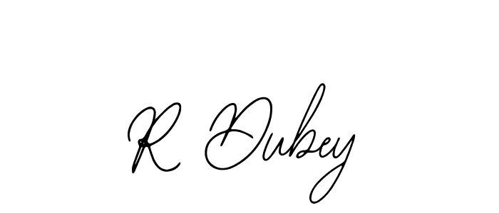 How to make R Dubey name signature. Use Bearetta-2O07w style for creating short signs online. This is the latest handwritten sign. R Dubey signature style 12 images and pictures png