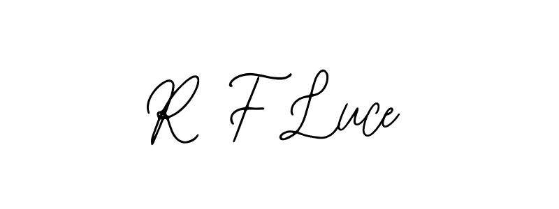 Design your own signature with our free online signature maker. With this signature software, you can create a handwritten (Bearetta-2O07w) signature for name R F Luce. R F Luce signature style 12 images and pictures png