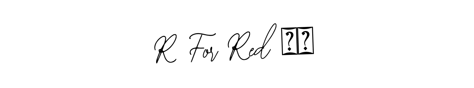 The best way (Bearetta-2O07w) to make a short signature is to pick only two or three words in your name. The name R For Red ♥️ include a total of six letters. For converting this name. R For Red ♥️ signature style 12 images and pictures png