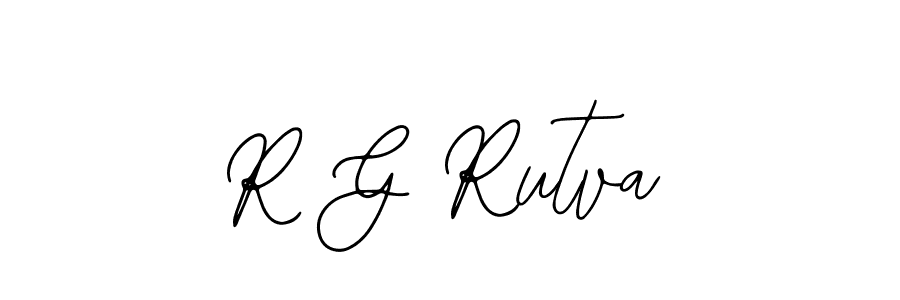 Similarly Bearetta-2O07w is the best handwritten signature design. Signature creator online .You can use it as an online autograph creator for name R G Rutva. R G Rutva signature style 12 images and pictures png