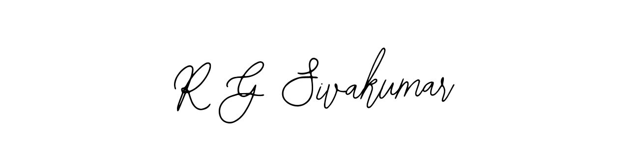 Design your own signature with our free online signature maker. With this signature software, you can create a handwritten (Bearetta-2O07w) signature for name R G Sivakumar. R G Sivakumar signature style 12 images and pictures png