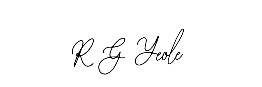 R G Yeole stylish signature style. Best Handwritten Sign (Bearetta-2O07w) for my name. Handwritten Signature Collection Ideas for my name R G Yeole. R G Yeole signature style 12 images and pictures png