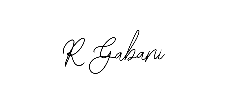 Also we have R Gabani name is the best signature style. Create professional handwritten signature collection using Bearetta-2O07w autograph style. R Gabani signature style 12 images and pictures png