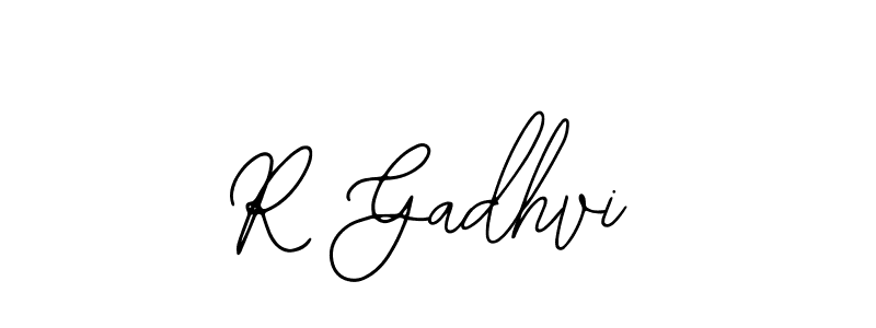 Create a beautiful signature design for name R Gadhvi. With this signature (Bearetta-2O07w) fonts, you can make a handwritten signature for free. R Gadhvi signature style 12 images and pictures png