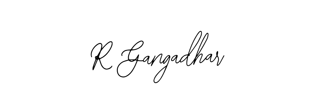 You should practise on your own different ways (Bearetta-2O07w) to write your name (R Gangadhar) in signature. don't let someone else do it for you. R Gangadhar signature style 12 images and pictures png