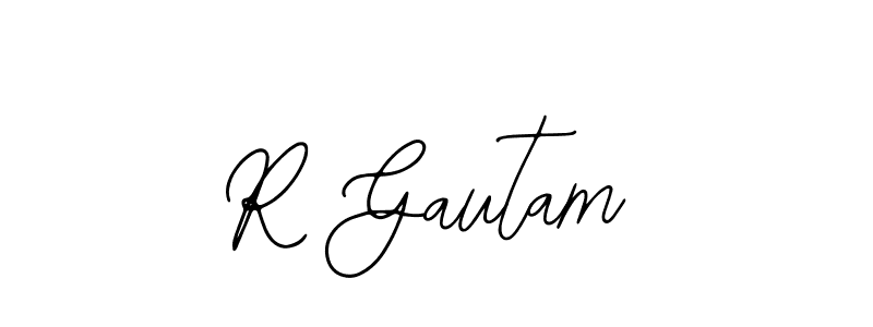 Bearetta-2O07w is a professional signature style that is perfect for those who want to add a touch of class to their signature. It is also a great choice for those who want to make their signature more unique. Get R Gautam name to fancy signature for free. R Gautam signature style 12 images and pictures png