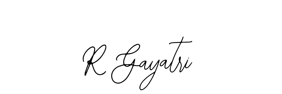 if you are searching for the best signature style for your name R Gayatri. so please give up your signature search. here we have designed multiple signature styles  using Bearetta-2O07w. R Gayatri signature style 12 images and pictures png