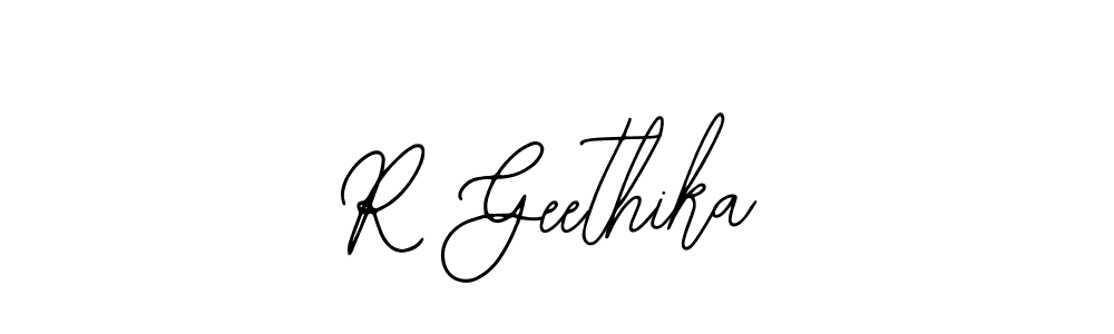 Make a beautiful signature design for name R Geethika. With this signature (Bearetta-2O07w) style, you can create a handwritten signature for free. R Geethika signature style 12 images and pictures png