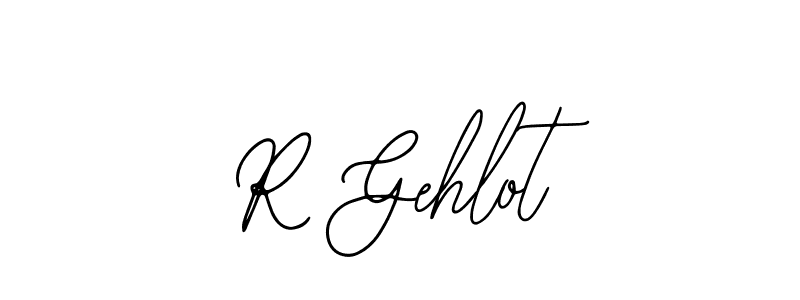 The best way (Bearetta-2O07w) to make a short signature is to pick only two or three words in your name. The name R Gehlot include a total of six letters. For converting this name. R Gehlot signature style 12 images and pictures png