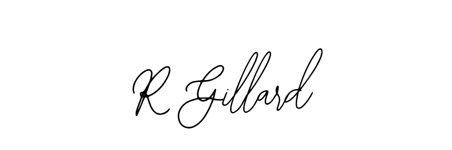 Design your own signature with our free online signature maker. With this signature software, you can create a handwritten (Bearetta-2O07w) signature for name R Gillard. R Gillard signature style 12 images and pictures png