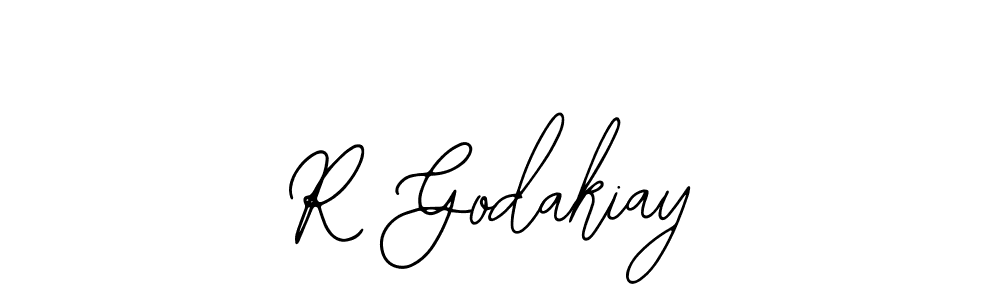 Use a signature maker to create a handwritten signature online. With this signature software, you can design (Bearetta-2O07w) your own signature for name R Godakiay. R Godakiay signature style 12 images and pictures png