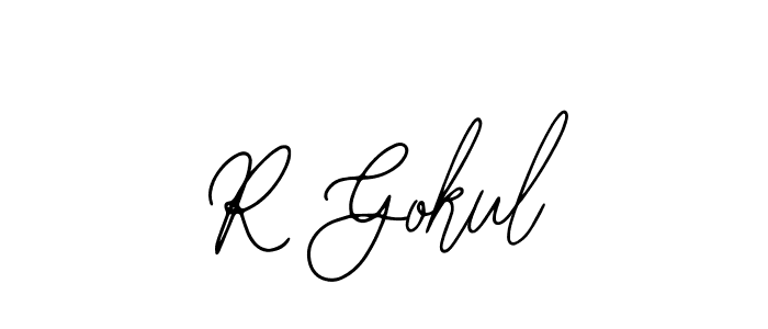 Create a beautiful signature design for name R Gokul. With this signature (Bearetta-2O07w) fonts, you can make a handwritten signature for free. R Gokul signature style 12 images and pictures png