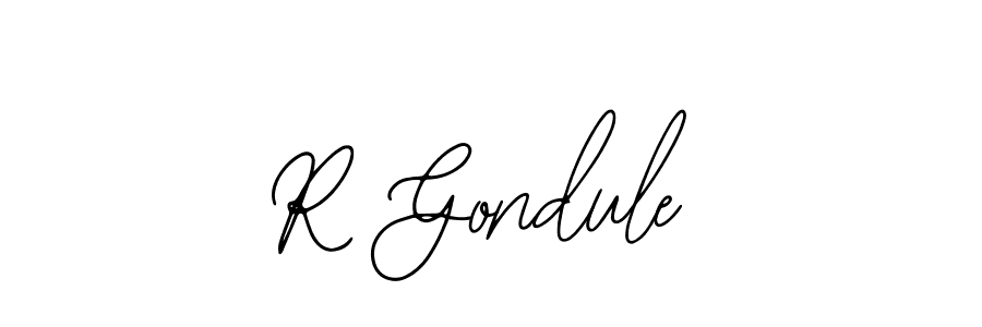 It looks lik you need a new signature style for name R Gondule. Design unique handwritten (Bearetta-2O07w) signature with our free signature maker in just a few clicks. R Gondule signature style 12 images and pictures png