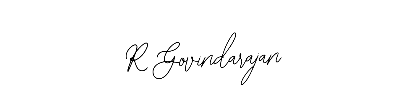 if you are searching for the best signature style for your name R Govindarajan. so please give up your signature search. here we have designed multiple signature styles  using Bearetta-2O07w. R Govindarajan signature style 12 images and pictures png