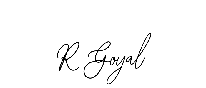 Bearetta-2O07w is a professional signature style that is perfect for those who want to add a touch of class to their signature. It is also a great choice for those who want to make their signature more unique. Get R Goyal name to fancy signature for free. R Goyal signature style 12 images and pictures png