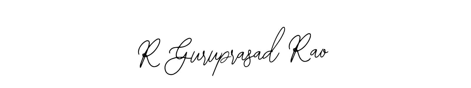 This is the best signature style for the R Guruprasad Rao name. Also you like these signature font (Bearetta-2O07w). Mix name signature. R Guruprasad Rao signature style 12 images and pictures png