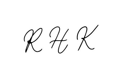 Create a beautiful signature design for name R H K. With this signature (Bearetta-2O07w) fonts, you can make a handwritten signature for free. R H K signature style 12 images and pictures png