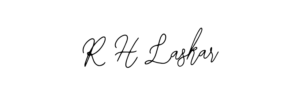 if you are searching for the best signature style for your name R H Laskar. so please give up your signature search. here we have designed multiple signature styles  using Bearetta-2O07w. R H Laskar signature style 12 images and pictures png