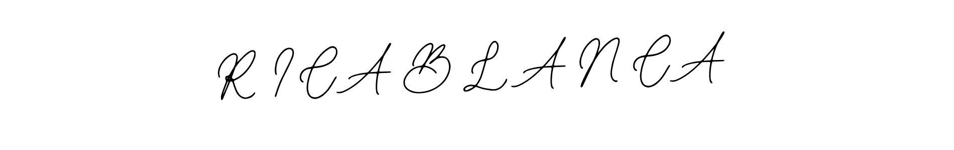 Also You can easily find your signature by using the search form. We will create R I C A B L A N C A name handwritten signature images for you free of cost using Bearetta-2O07w sign style. R I C A B L A N C A signature style 12 images and pictures png