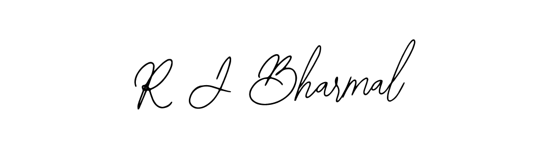 Create a beautiful signature design for name R J Bharmal. With this signature (Bearetta-2O07w) fonts, you can make a handwritten signature for free. R J Bharmal signature style 12 images and pictures png