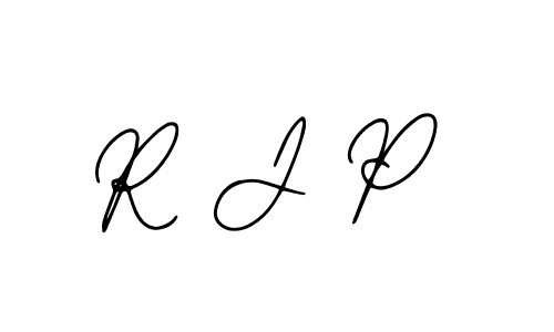 How to make R J P name signature. Use Bearetta-2O07w style for creating short signs online. This is the latest handwritten sign. R J P signature style 12 images and pictures png