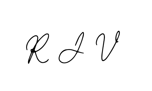 Make a beautiful signature design for name R J V. With this signature (Bearetta-2O07w) style, you can create a handwritten signature for free. R J V signature style 12 images and pictures png