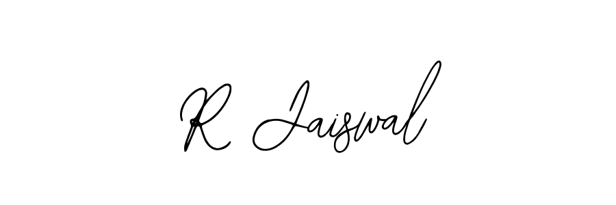 You should practise on your own different ways (Bearetta-2O07w) to write your name (R Jaiswal) in signature. don't let someone else do it for you. R Jaiswal signature style 12 images and pictures png