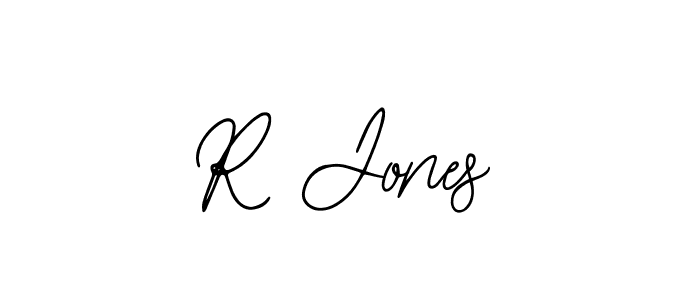 The best way (Bearetta-2O07w) to make a short signature is to pick only two or three words in your name. The name R Jones include a total of six letters. For converting this name. R Jones signature style 12 images and pictures png