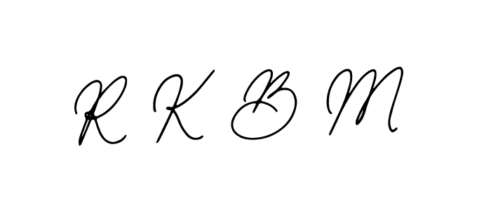 You should practise on your own different ways (Bearetta-2O07w) to write your name (R K B M) in signature. don't let someone else do it for you. R K B M signature style 12 images and pictures png