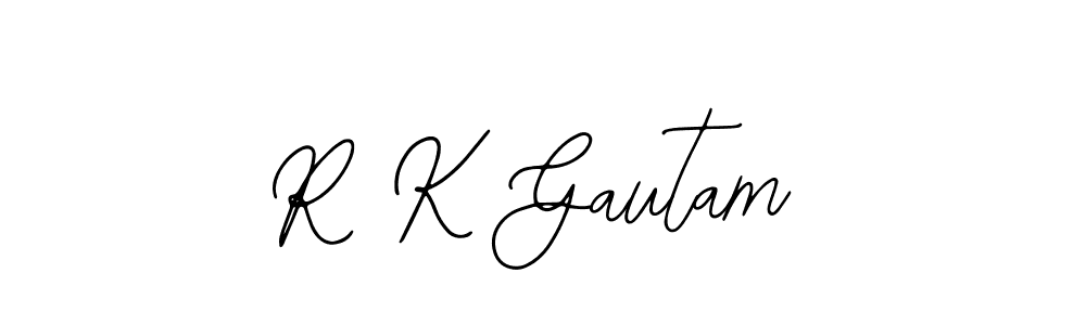 How to make R K Gautam signature? Bearetta-2O07w is a professional autograph style. Create handwritten signature for R K Gautam name. R K Gautam signature style 12 images and pictures png