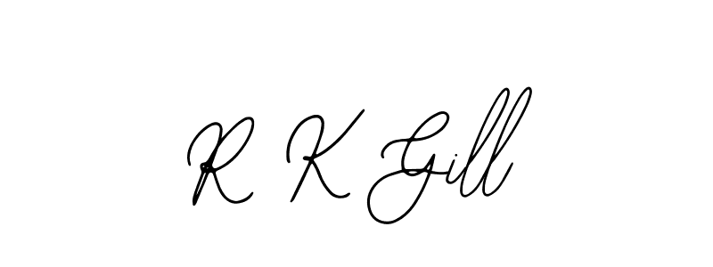 Similarly Bearetta-2O07w is the best handwritten signature design. Signature creator online .You can use it as an online autograph creator for name R K Gill. R K Gill signature style 12 images and pictures png