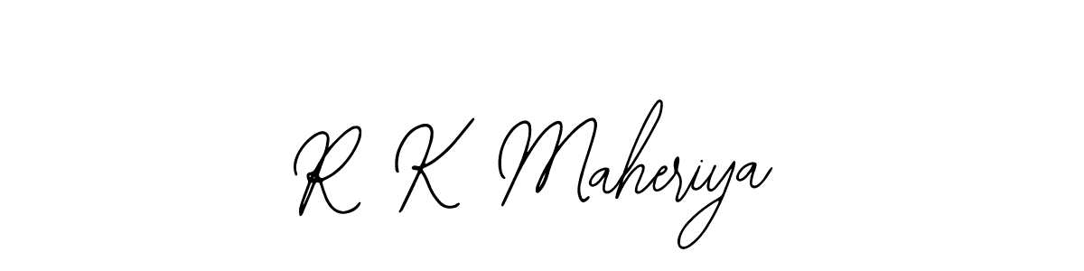 Design your own signature with our free online signature maker. With this signature software, you can create a handwritten (Bearetta-2O07w) signature for name R K Maheriya. R K Maheriya signature style 12 images and pictures png