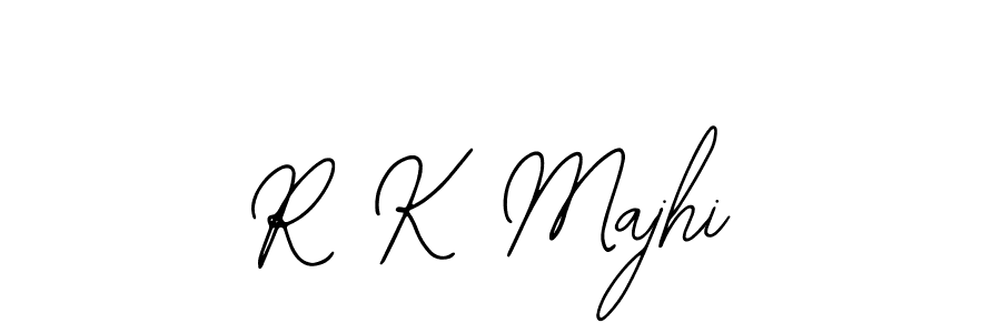 Design your own signature with our free online signature maker. With this signature software, you can create a handwritten (Bearetta-2O07w) signature for name R K Majhi. R K Majhi signature style 12 images and pictures png