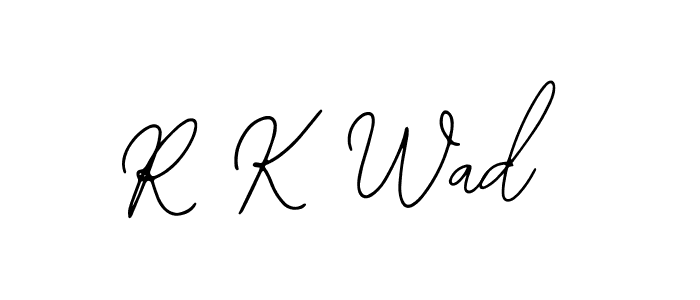 Create a beautiful signature design for name R K Wad. With this signature (Bearetta-2O07w) fonts, you can make a handwritten signature for free. R K Wad signature style 12 images and pictures png