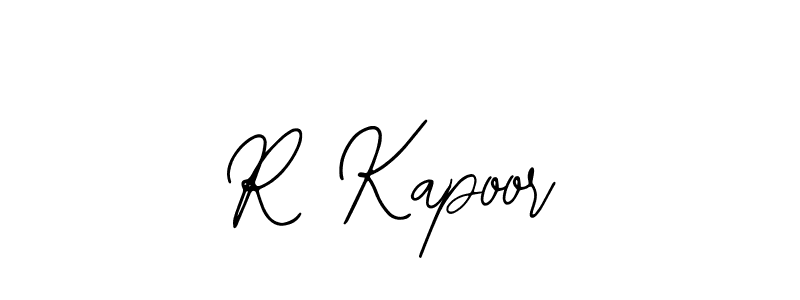 How to make R Kapoor name signature. Use Bearetta-2O07w style for creating short signs online. This is the latest handwritten sign. R Kapoor signature style 12 images and pictures png