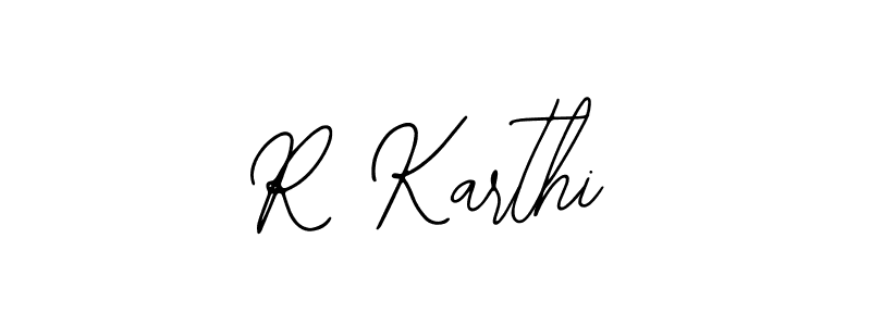 Use a signature maker to create a handwritten signature online. With this signature software, you can design (Bearetta-2O07w) your own signature for name R Karthi. R Karthi signature style 12 images and pictures png