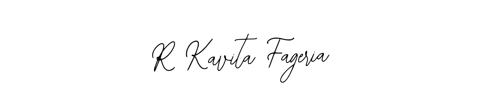 The best way (Bearetta-2O07w) to make a short signature is to pick only two or three words in your name. The name R Kavita Fageria include a total of six letters. For converting this name. R Kavita Fageria signature style 12 images and pictures png