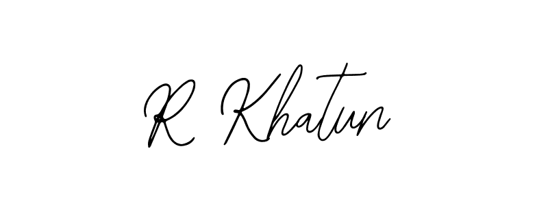 Similarly Bearetta-2O07w is the best handwritten signature design. Signature creator online .You can use it as an online autograph creator for name R Khatun. R Khatun signature style 12 images and pictures png