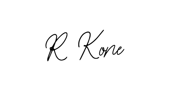 Design your own signature with our free online signature maker. With this signature software, you can create a handwritten (Bearetta-2O07w) signature for name R Kone. R Kone signature style 12 images and pictures png