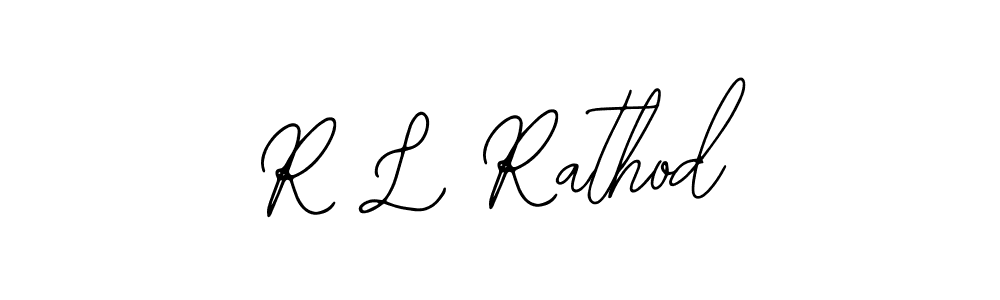 The best way (Bearetta-2O07w) to make a short signature is to pick only two or three words in your name. The name R L Rathod include a total of six letters. For converting this name. R L Rathod signature style 12 images and pictures png
