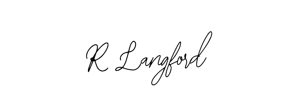 The best way (Bearetta-2O07w) to make a short signature is to pick only two or three words in your name. The name R Langford include a total of six letters. For converting this name. R Langford signature style 12 images and pictures png