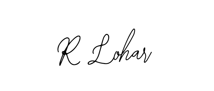 Use a signature maker to create a handwritten signature online. With this signature software, you can design (Bearetta-2O07w) your own signature for name R Lohar. R Lohar signature style 12 images and pictures png